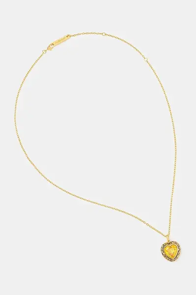 Stříbrný náhrdelník AMBUSH Heart Class Ring Charm Necklace