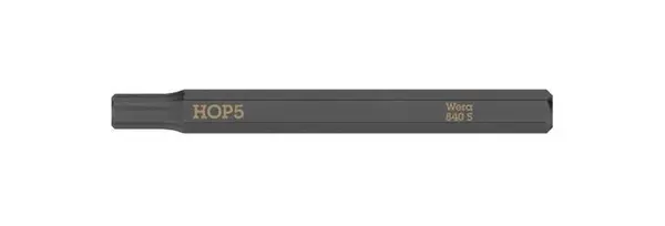 Bit s vnitřním šestihranem, úderový (rázový), délka 70 mm, 1/4", různé velikosti - Wera Velikost: 5 mm