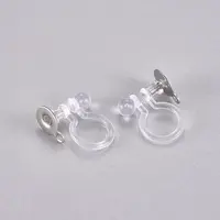 304 Stainless Steel and Plastic Clip-on Earring Findings