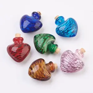 Handmade Lampwork Perfume Bottle Pendants