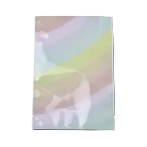 Rainbow Color Rectangle Plastic Bags