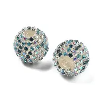 Sparkle Glass Rhinestone Round Beads