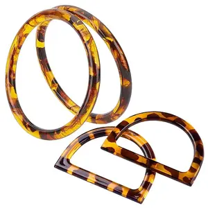 4 Pcs 2 Styles Resin Handles Replacement