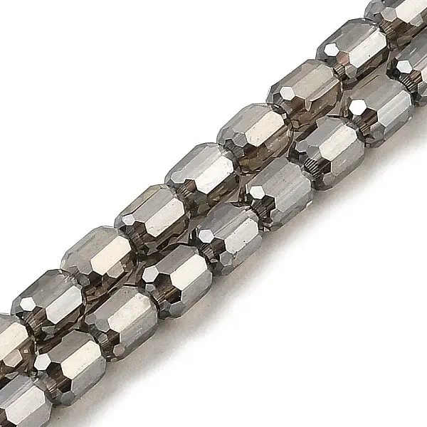 Electroplate Transparent Glass Beads Strands