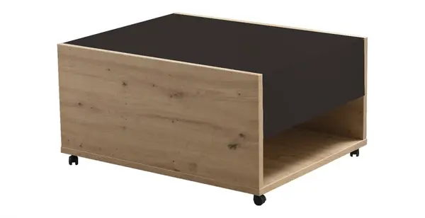 Konferenční stolek embra - dub artisan/černý lesk