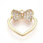 Brass Micro Pave Cubic Zirconia Charms