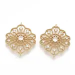 Brass Cubic Zirconia Links connectors