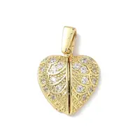 Brass Micro Pave Cubic Zirconia Pendants
