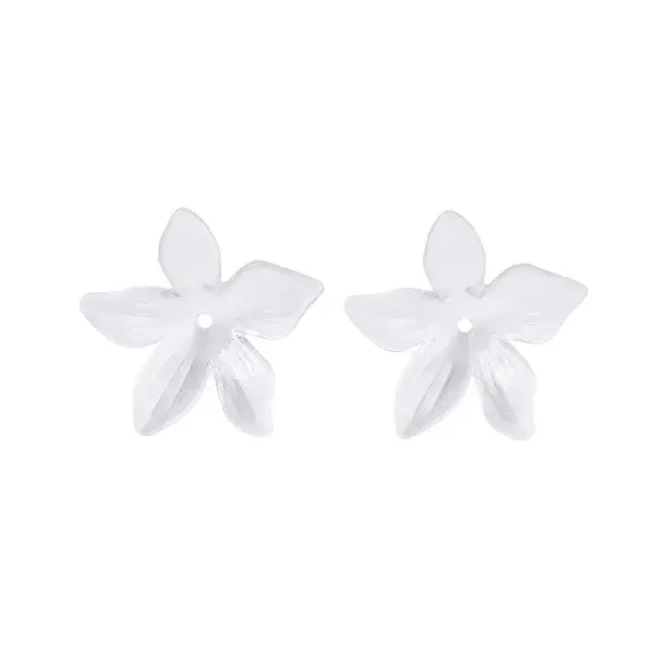 Transparent Acrylic Bead Caps