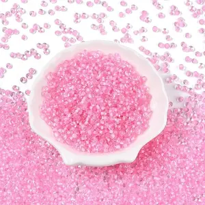 6/0 Inside Colours Transparent Glass Seed Beads