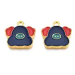Rack Plating Alloy Enamel Pendants
