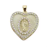 Brass Micro Pave Cubic Zirconia Pendants