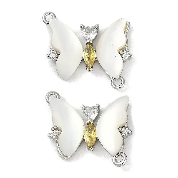 Brass Micro Pave Cubic Zirconia Pendants