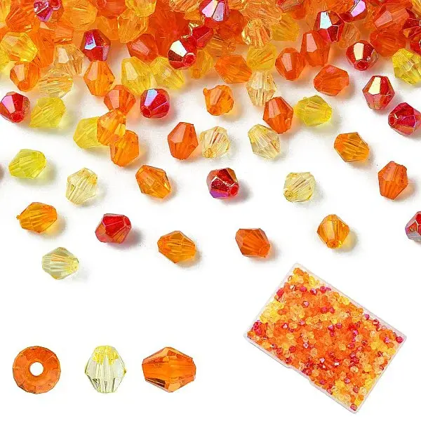 5 Styles Transparent Acrylic Beads