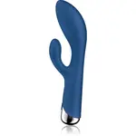 Satisfyer Spinning Rabbit 1 Rotating Shaft vibrátor so stimulátorom klitorisu rotačné Blue 20 cm