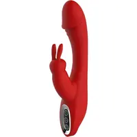 Dream Toys Red Revolution Artemis vibrátor so stimulátorom klitorisu red 20,5 cm