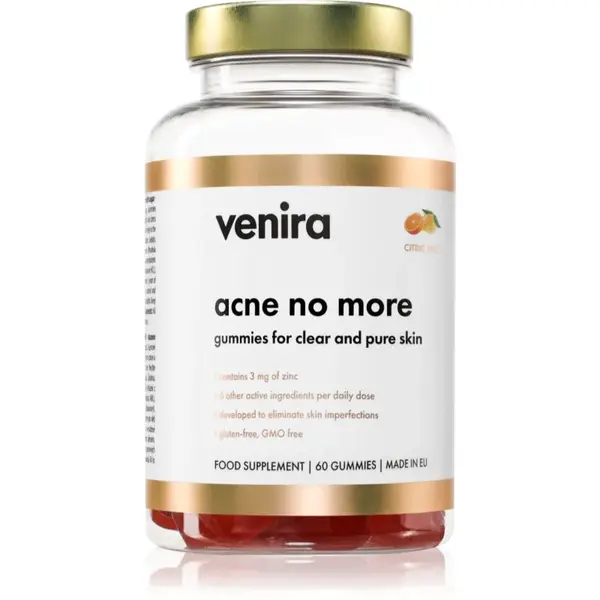 Venira Acne No More žvýkací medvídci pro krásnou pleť příchuť Citrus 60 ks