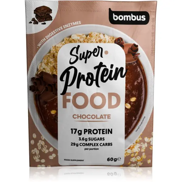 Bombus Super Protein Food instantní kaše s proteinem příchuť Chocolate 60 g