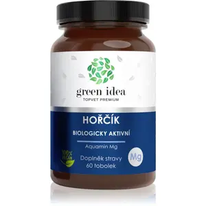 Green Idea Hořčík Aquamin tobolky pro podporu normální činnosti nervové soustavy, svalů, zubů a snížení míry únavy 60 cps