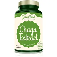 GreenFood Nutrition Chaga Extract kapsle ze vzácné houby 90 cps