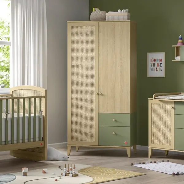 Pokoj pro miminko habitat - dub/zelená