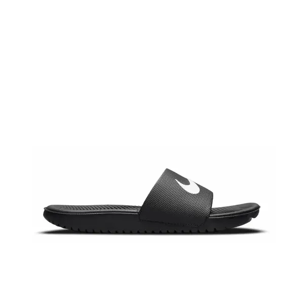 Nike Kawa Little/Big Kids Slides 28 BLACK/WHITE