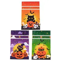 50Pcs Rectangle Halloween Candy Plastic Bags
