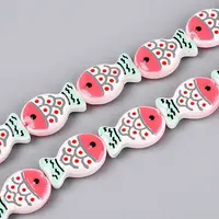 Dyed & Heated Glass Enamel Beads