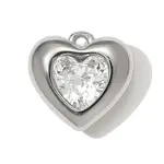 304 Stainless Steel Glass Pendants