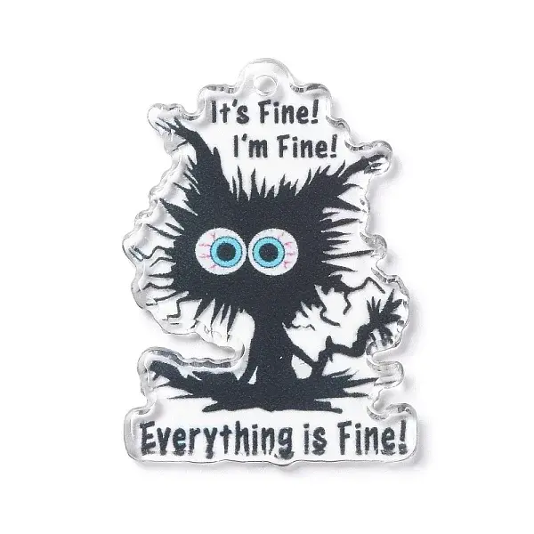 Halloween Printed Acrylic Pendants