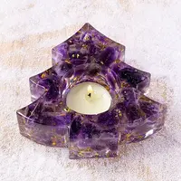 Natural Amethyst & Resin Candle Holder Molds