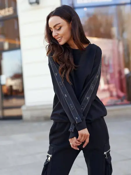 Černá mikina LeMonada cxp0497. R21