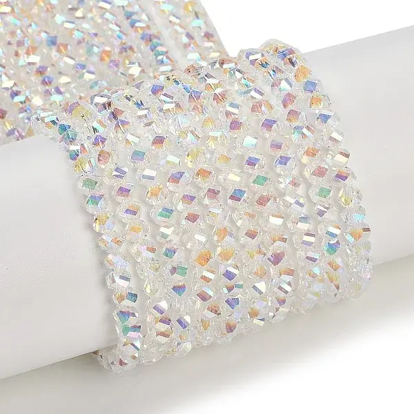 Electroplate Glass Beads Strands