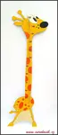 Dětský metr na zeď žirafa