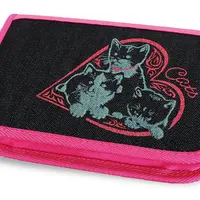 Školský peračník s chlopňou emipo elegant cats