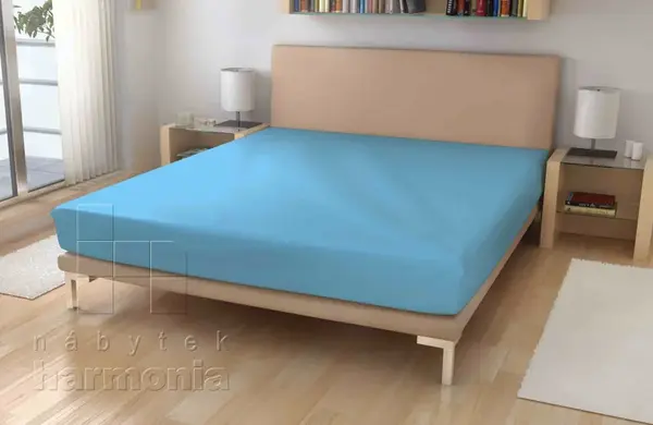 Jersey plachta- nebesky modrá - 70 x 140 cm