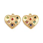 304 Stainless Steel Rhinstone Pendants