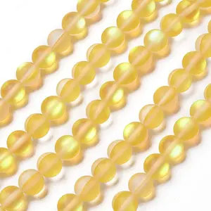 Synthetic Moonstone Beads Strands