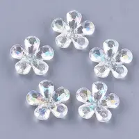 Transparent Acrylic Bead Caps