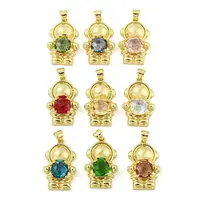 Rack Plating Brass Pendants