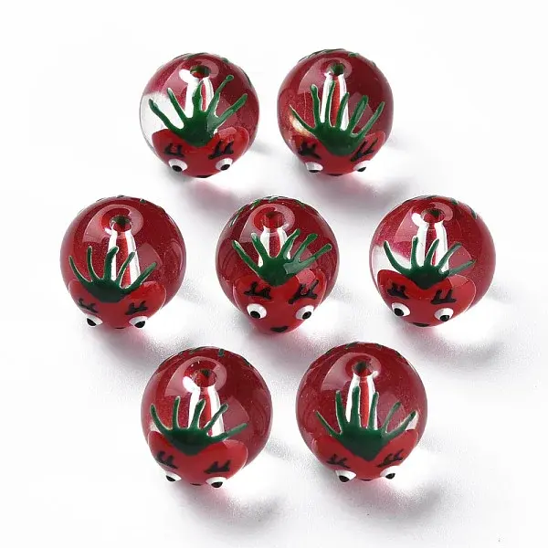 Transparent Glass Enamel Beads
