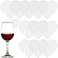 Acrylic Mirror Wine Glass Charms