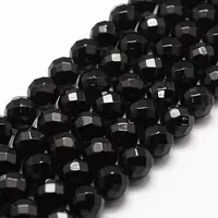 Natural Dyed & Heated Black Onyx Beads Strands