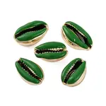 Electroplated Cowrie Shell Beads