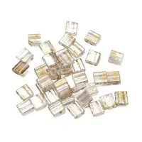 2-Hole Transparent Glass Seed Beads