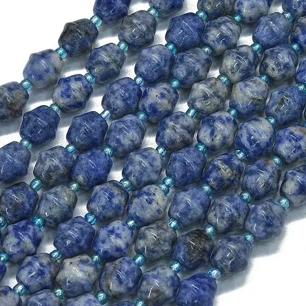 Natural Blue Spot Jasper Beads Strands