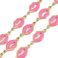 304 Stainless Steel Enamel Lip Link Chains