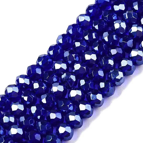 Electroplate Glass Beads Strands
