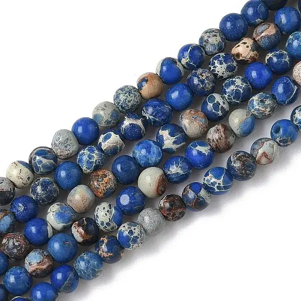 Dyed Natural Regalite/Imperial Jasper/Sea Sediment Jasper Beads Strands