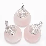 Natural Rose Quartz Pendants
